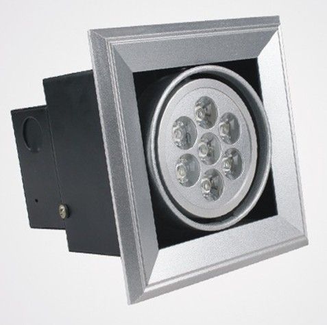 a l'intérieur 2800k grille spot light 100lm blanc chaud ° aluminium avec 60 ° 30