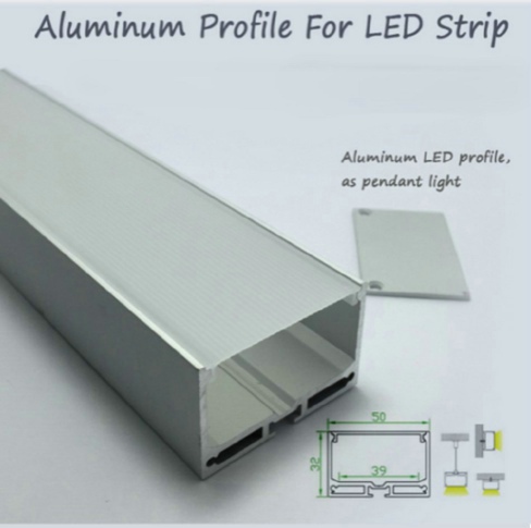 R2u - 046 profil LED en aluminium large canal de radiateur LED Flexible extrudé en aluminium en forme de U