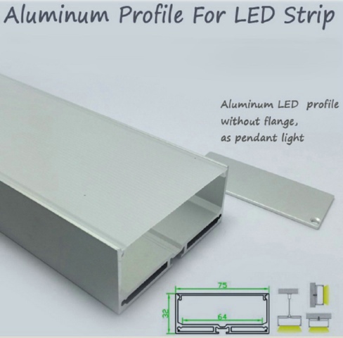 R2u - 048 aluminium LED Profile 6063 aluminium extruded patch LED Bar Light Radiator DIY Lighting LED profile